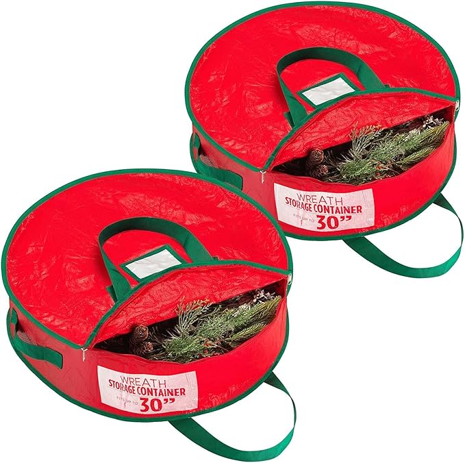Handy Laundry Christmas Wreath Storage Bag