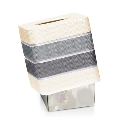 Resin Tissue Box Cover for Modern Home Decor - Minimalist Square Tissue Box Holder for Guest Room, Bedroom, Bathroom, Tabletop & Office - Durable and Aesthetic Tissue Holder, Modern