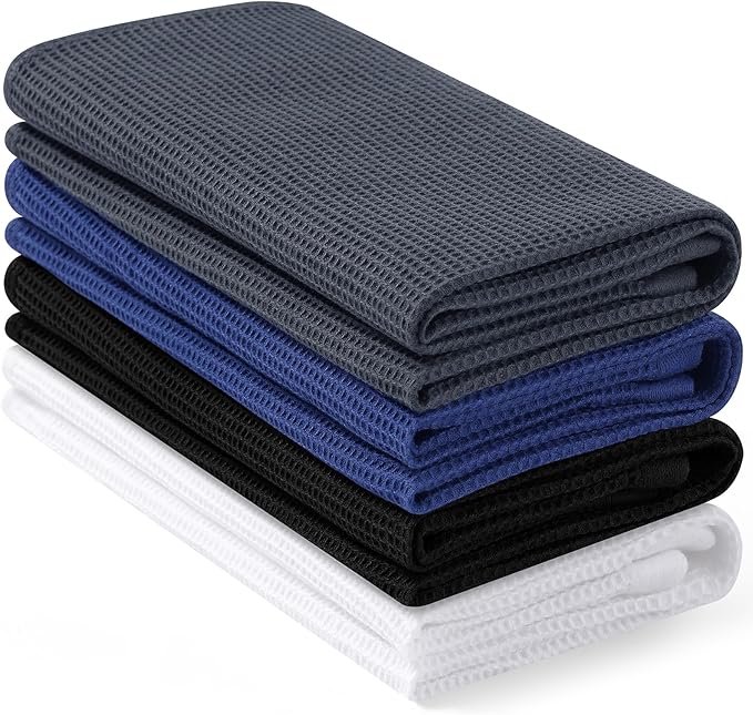 Homaxy 100% Cotton Waffle Weave Kitchen Towels