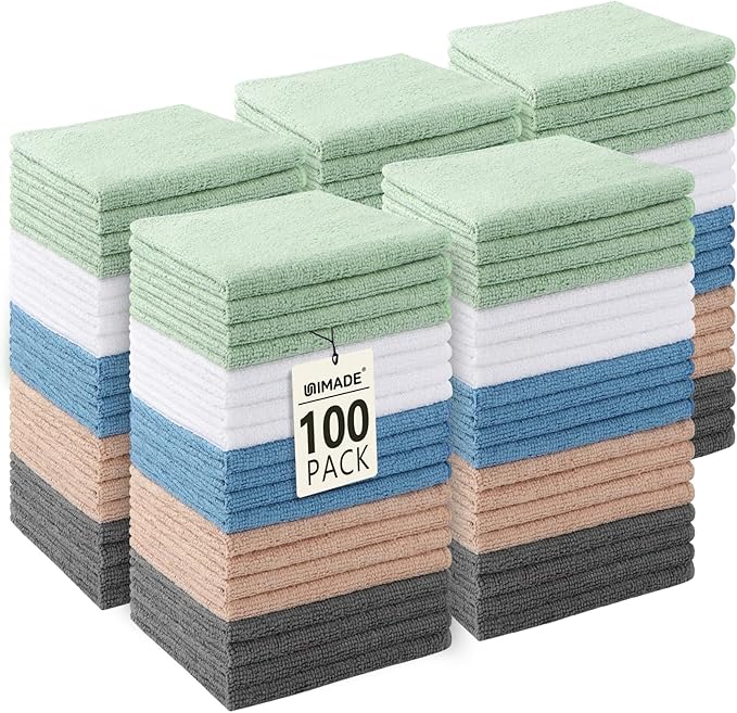 Washcloths Bulk 100 Pack Face Towels, Highly Soft Wash Cloths and Hand Towels