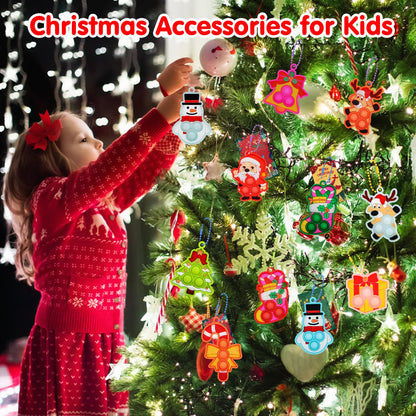 Christmas Party Favors for Kids Pop Fidget Toys,Stocking Stuffers for Kids,Christmas Goodies Bag Fillers,Xmas Gifts for Classroom,Christmas Fidgets Bulk