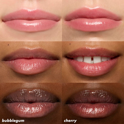 e.l.f. Squeeze Me More Lip Balm Duo, Moisturizing Balm For A Sheer Tint Of Color, Made With Hyaluronic Acid, Vegan & Cruelty-Free, Cherry & Bubblegum
