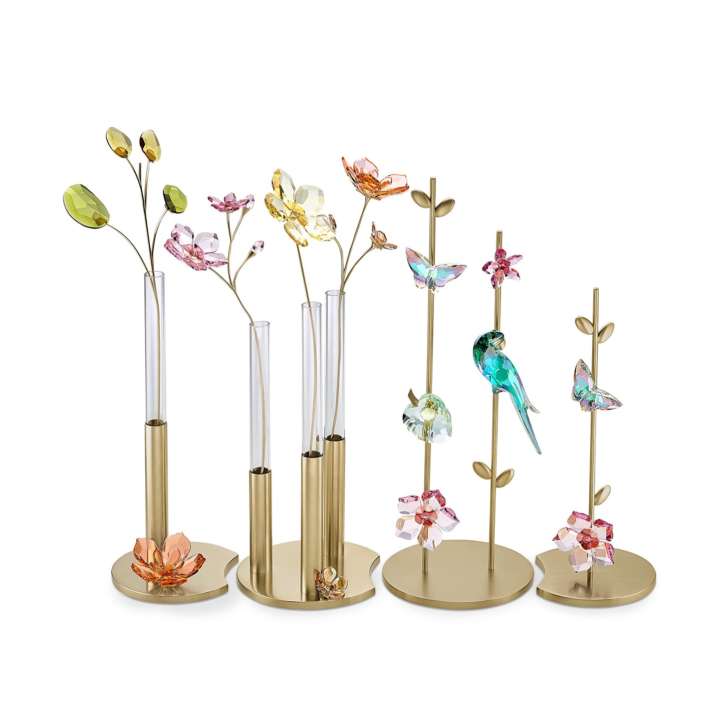 Swarovski Jungle Beats Andoki Decorative Stand, Brushed Metal with a Champagne Gold-Tone Finish, Small, for Displaying Magnets, Part of The Jungle Beats Collection
