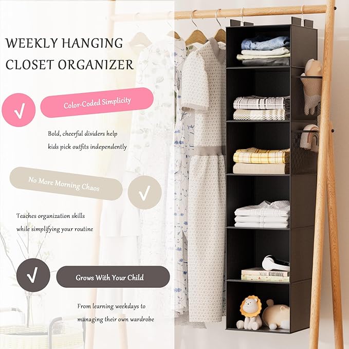 VERONLY Hanging Closet Organizer and Storage