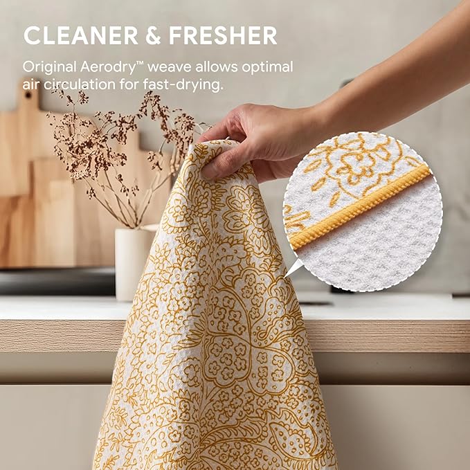 RECYCO Waffle Kitchen Towel Set of 2