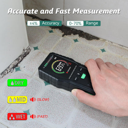 RDINSCOS Pinless Moisture Meter Non-Invasive Damp Meter Wood Moisture Detector for Firewood Wall Damp Tester (MT28C)