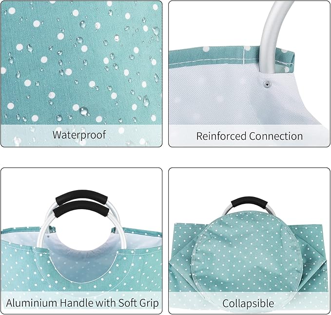 Dalykate Large Laundry Basket 82L Collapsible Oxford Fabric Laundry Hamper