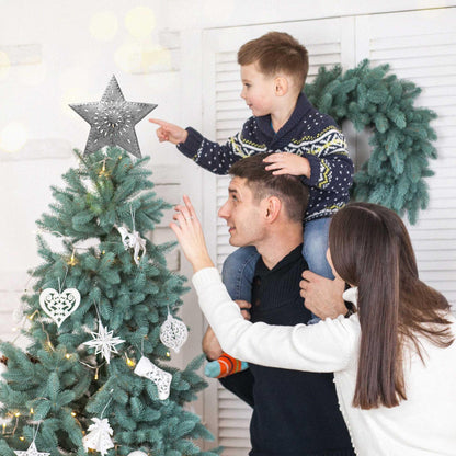 BCD Large Star Tree Topper 9.5" - Perfect for Country Christmas Tree