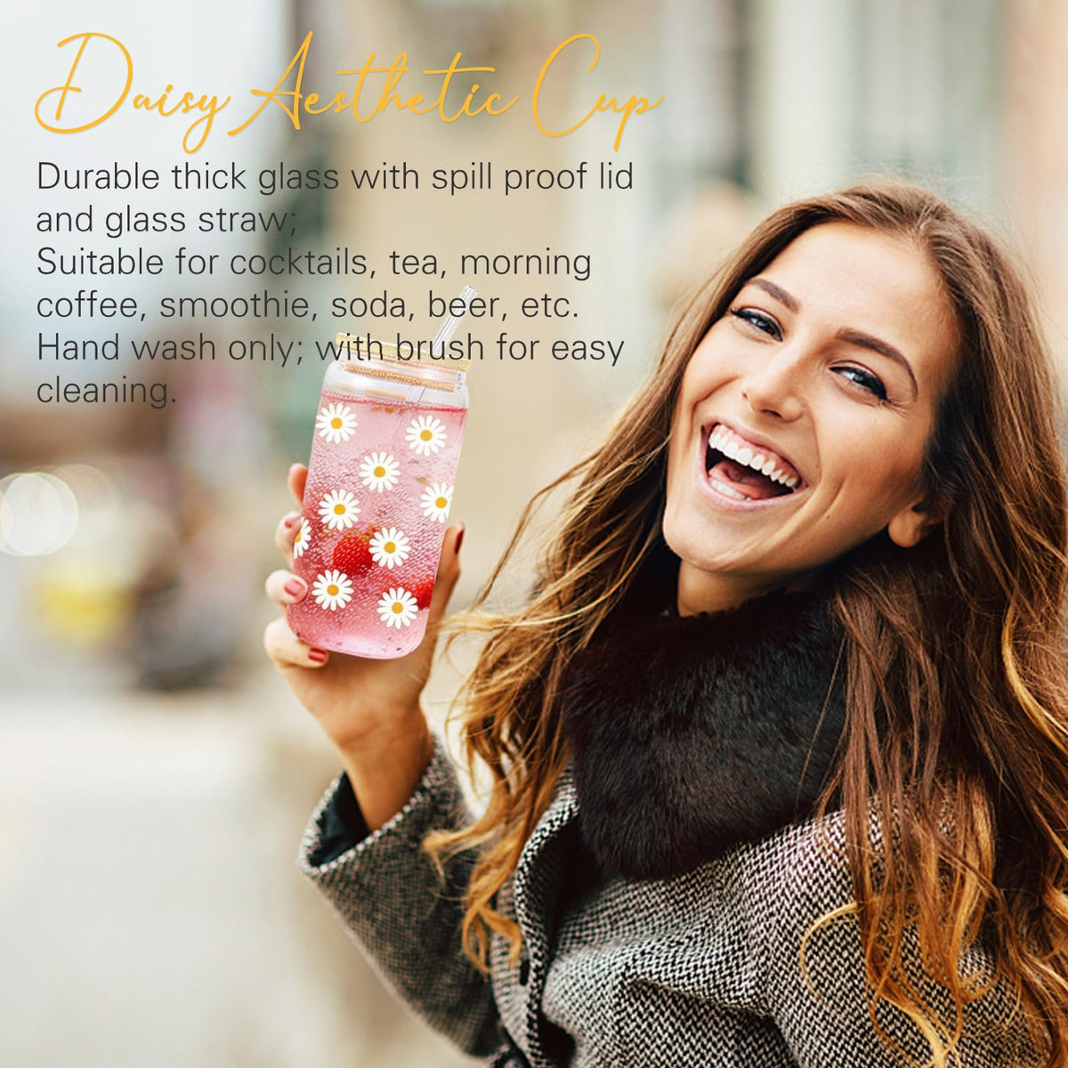 Daisy Gifts for Women, Gift Baskets for Women, Cute Unique Birthday Gifts for Woman Best Friend, Inspirational Gifts for Woman, Daisy Themed Gift for Her Teen Girl Sister Friendship