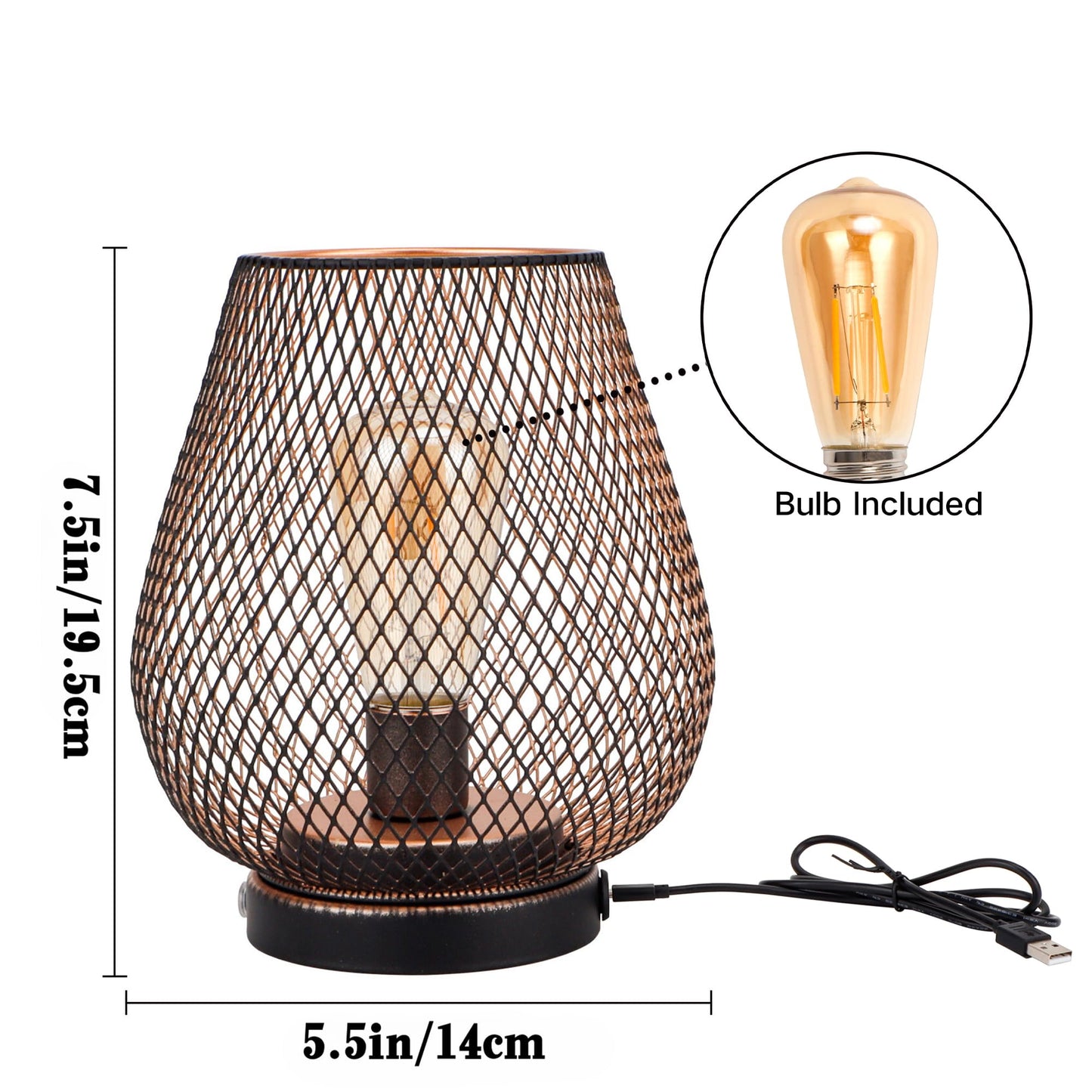 JHY DESIGN Dimmable Touch Bedside Table Lamp Rechargeable Battery Powered Lamp with LED Bulb Cordless Accent Lamp for Weddings Parties Patio Events for Indoors Outdoors(Metal Base, Bronze Egg)