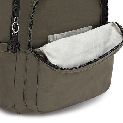 Kipling SEOUL Large Backpack, Green Moss (Green)
