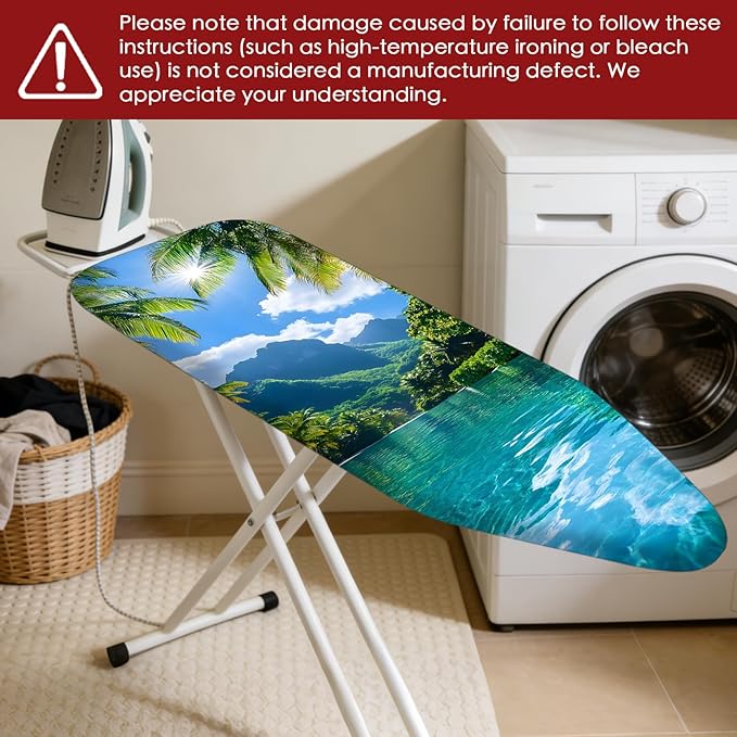 Nuxovilar Ironing Board Cover Needle Cotton 15x54 Inches | Ironing Board Cover