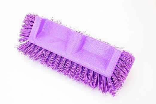 SPARTA Multi-Level Tile Scrub Brush 12" Wide Brush Head, Heavy-Duty Tile