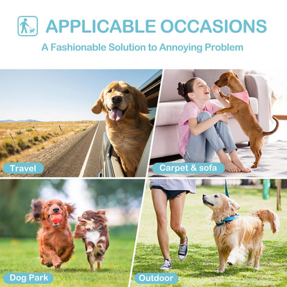 Avont 3 Pack Reusable Dog Diapers, Highly Absorbent Washable and Eco-Friendly Sanitary Wraps Panties for Female Pets -3 Black(L)