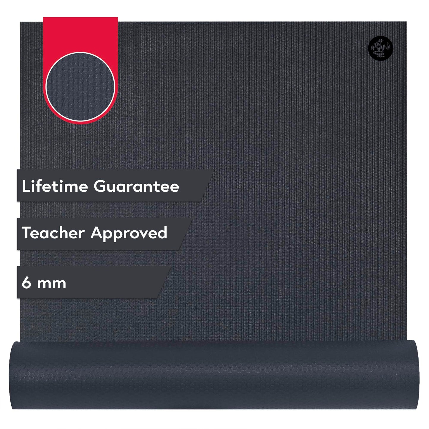 Manduka PRO Yoga Mat - 6mm | Lifetime Durability | Hygienic Construction | Premium Studio Quality | Teacher Approved