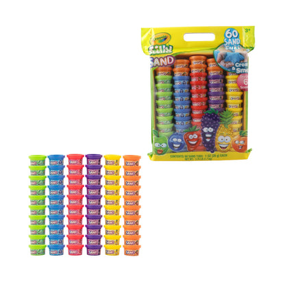 Crayola Silly Scents Play Sand – 60 Mini 1oz Tubs of Moldable Sensory Sand in 6 Bright Colors | Easter Day Party Favors, Classroom Prizes, Sensory Toys, Fidget & Creativity