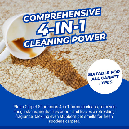 Carpet Shampoo Cleaner & Odour Deodoriser 5L Plush (BUBBLEGUM)