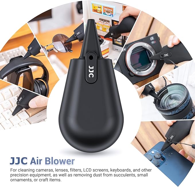 JJC Pocket-Sized Silicone Camera Dust Blower Lens Air Blower, Small Camera Lens