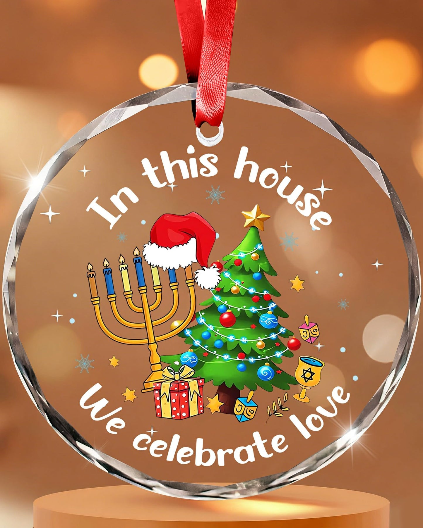 Hanukkah Gifts for Women Men- Hanukkah Christmas Tree Ornaments 2025, Jewish Gifts Spiritual for Men Women, Merchandise Holiday Decor Indoors Home House Decorations