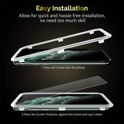 UNBREAKcable 2-Pack Screen Protector for iPhone 16e/13/13 Pro/14, Double Shatterproof Tempered Glass [Easy Installation] [9H Hardness] [99.99% HD] [Case Friendly] for Apple 13 Pro/13/14/16e 6.1 inch