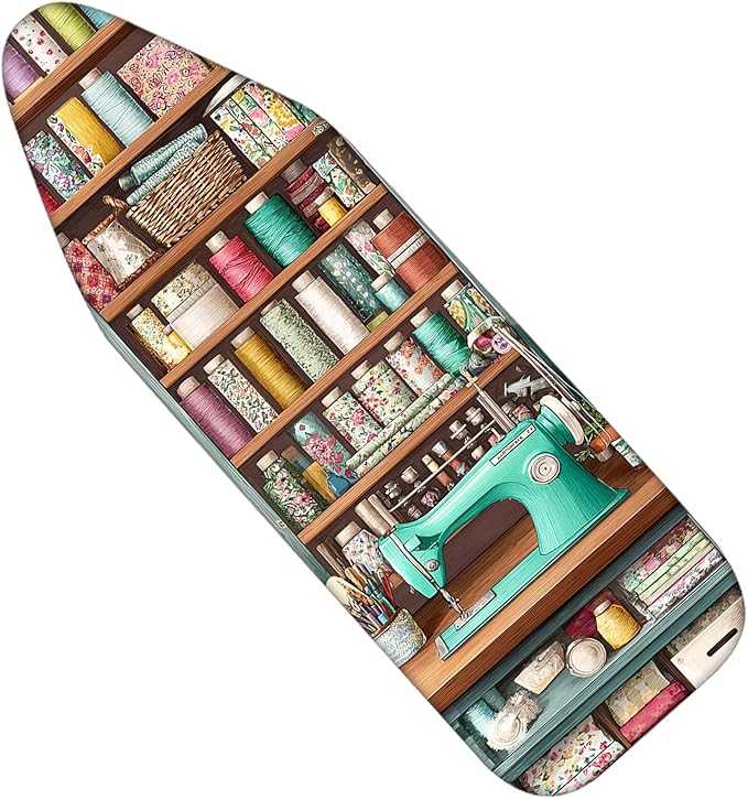 Nuxovilar Sewing Supplies Shelf Pattern Ironing Board Cover, 15×54 inch