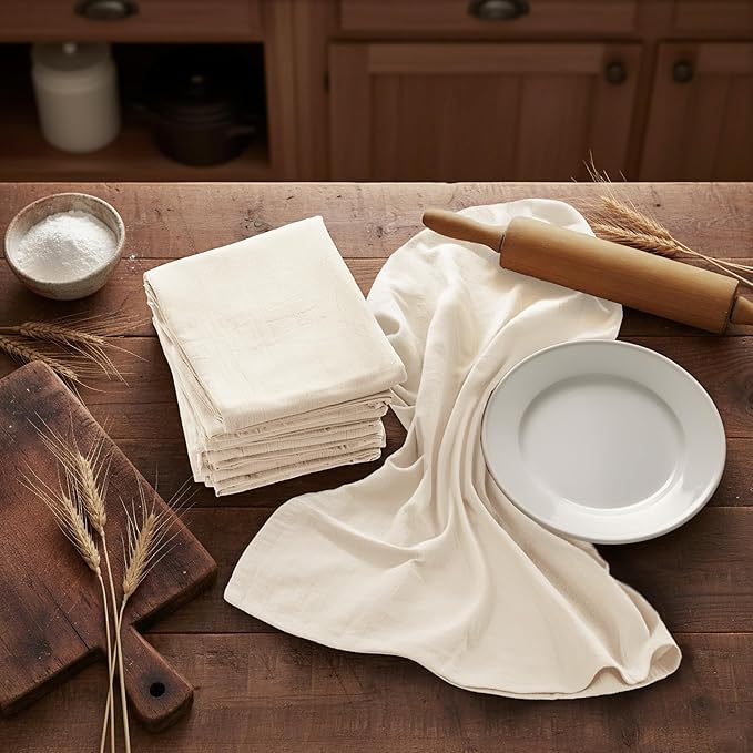 Utopia Kitchen Natural Flour Sack Towels 100% Cotton Tea Towels