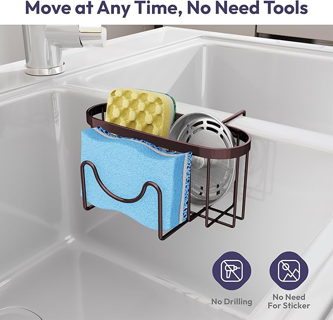 SWTYMIKI Sponge Holder for Kitchen Sink