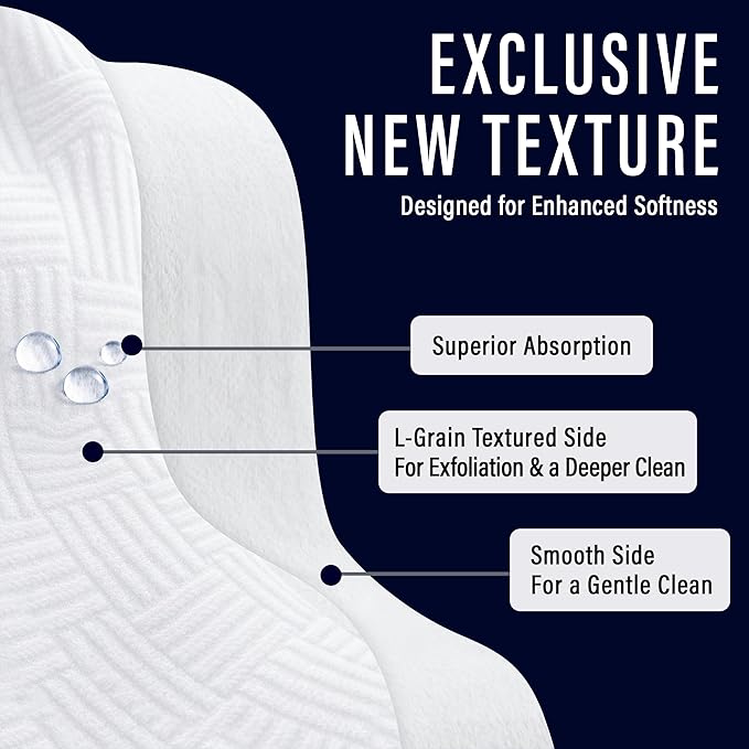 Clean & Clear Face Towels, Disposable Luxury Facial Towels, 100% Viscose