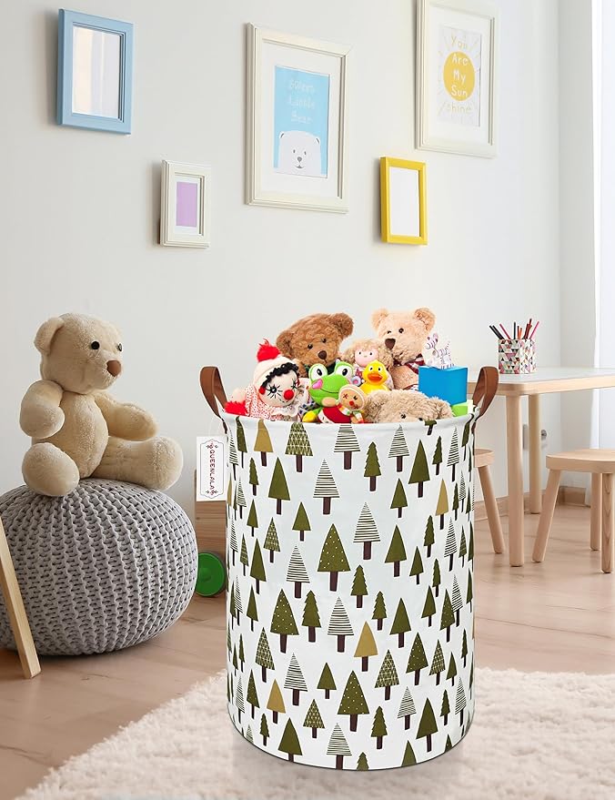 QUEENLALA Large Storage Basket, Laundry Hamper/Bathroom/Home Decor/Collapsible