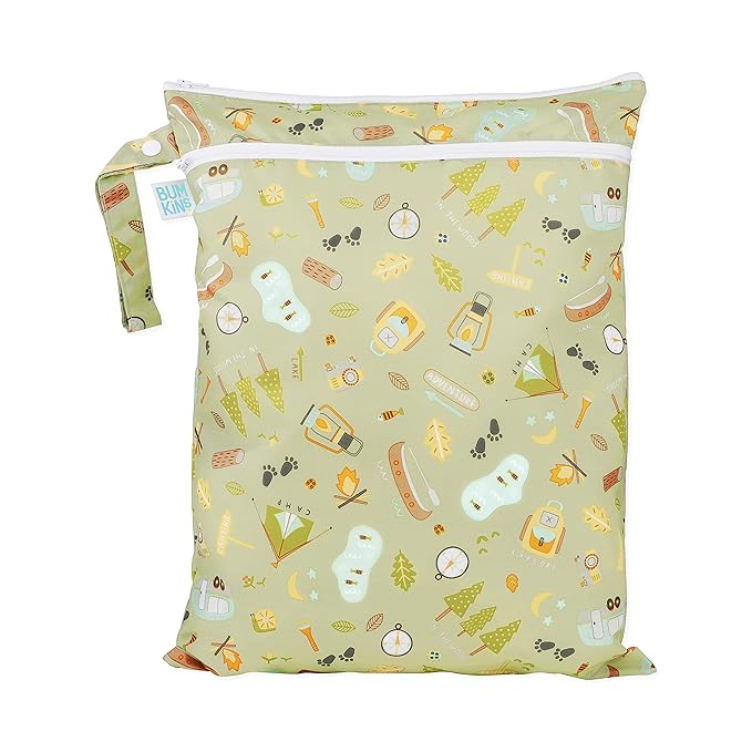 Bumkins Waterproof Wet Dry Bag for Baby, Swim Suit, Cloth Diapers, Pump Parts