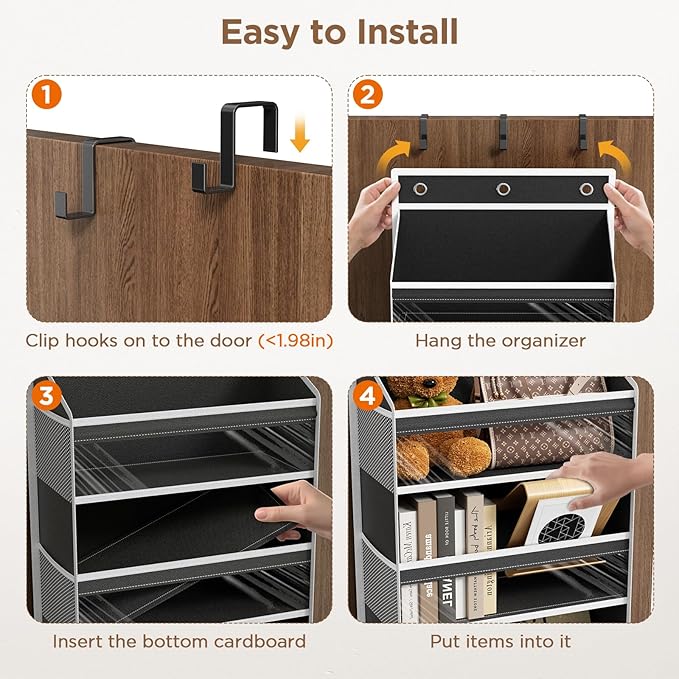 Over The Door Organizer, 7 Tier Door Hanging Organizers