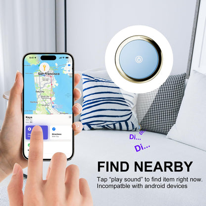 Air Tag Tracker Works with Apple Find My(iOS Only) (Light Blue)