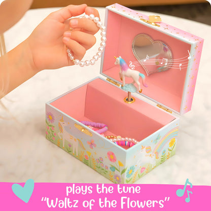 Musical Unicorn Jewellery Box - Gifts for Girls Age 4-6, 15.2 x 11.8 x 8.9 cm