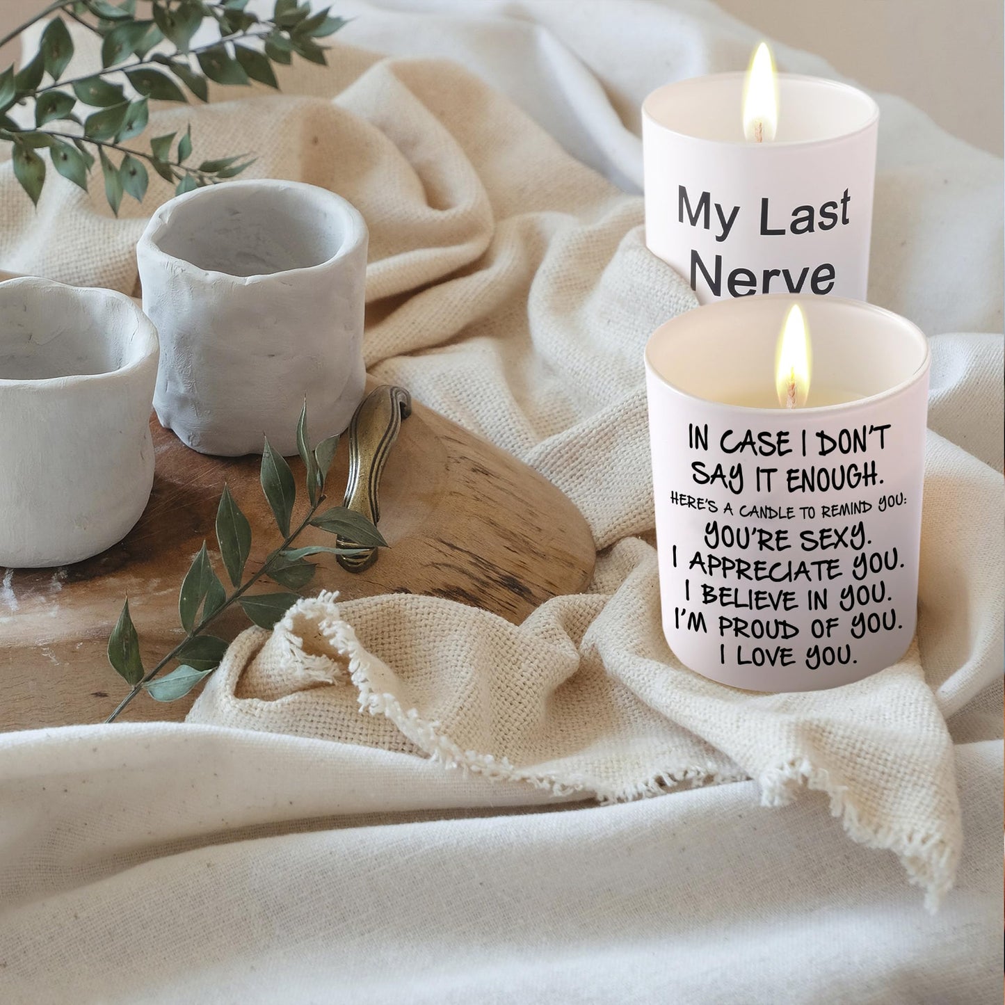 BFJLIFE Candles Gifts for Her Funny Novelty Unique Valentines Mothers Day Anniversary Birthday Christmas Gifts for Her Girlfriend Wife Women Stocking Stuffers Lavender Scented Soy Candle