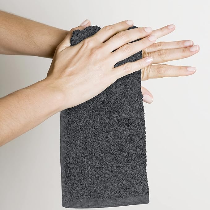 Utopia Towels 24 Pack Cotton Washcloths Set, 100% Ring Spun Cotton, Highly