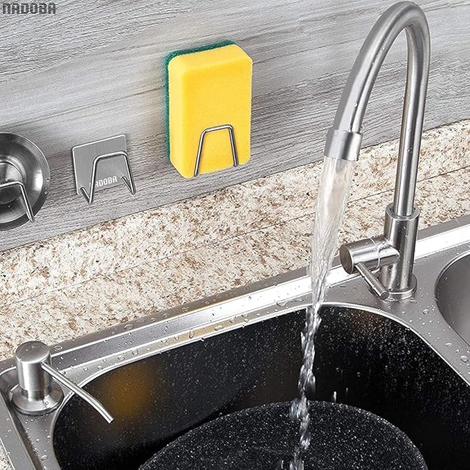 2Pcs Stainless Steel Sponge Holder