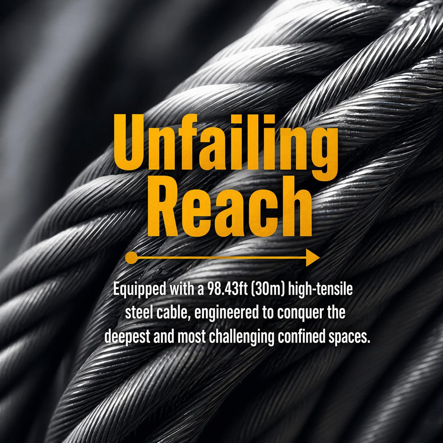 Lifting Winch Tripod Kit 1800lbs Confined Space Tripod Fall Protection Equipment 30m Steel Wire Rope Adjustable Height 4.40-7.1FT Safety Equipment Rescue Tripod Stand System