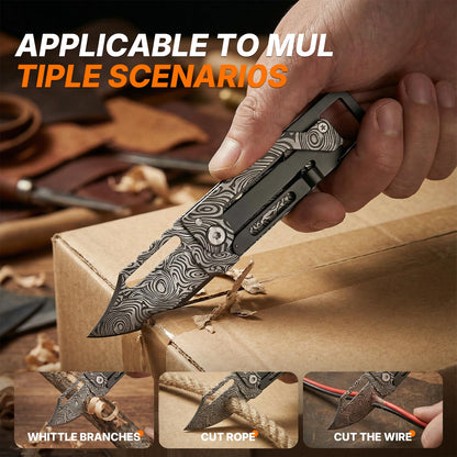 Stocking Stuffers Gifts for Men Women - Pocket Knife, Multitool Knife - Christmas Bulk Gifts, Box cutter, Mini Knives for Everyday Carry - EDC Gadgets for Camping, Hiking, Fishing Survival Gear