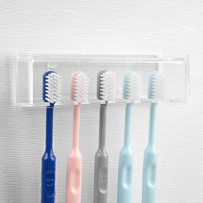 5 Slots Wall Mount Toothbrush Holder
