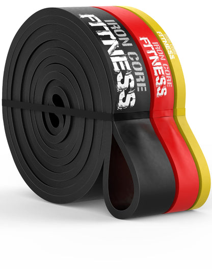 Pull Up Resistance Bands Set of 3 - Pull Up Assistance Bands for Men & Women – Long Exercise Band for Home & Gym - Resistance Band Set for Workout, Calisthenics, Mob, Stretching & Physical Therapy