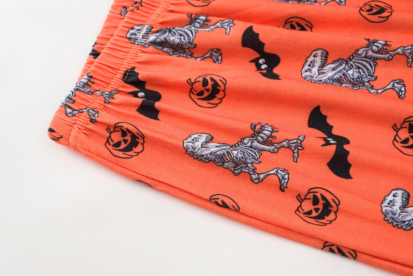 UNICABBIT21 Pajamas for Boys Cute Black Dinosaur Halloween Long Sleeve and Pants Sleepwear 2-pieces Big Kids PJS Clothes Size 6