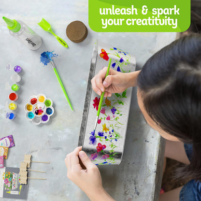 Dan&Darci Paint & Plant Flower Growing Kit for Kids - Gift Ideas Age 5 6 7 8-12 Year Old Girl - Birthday Crafts Gifts for Girls & Boys, Fun Gardening Kits, Art Projects for Ages 5-12 Years
