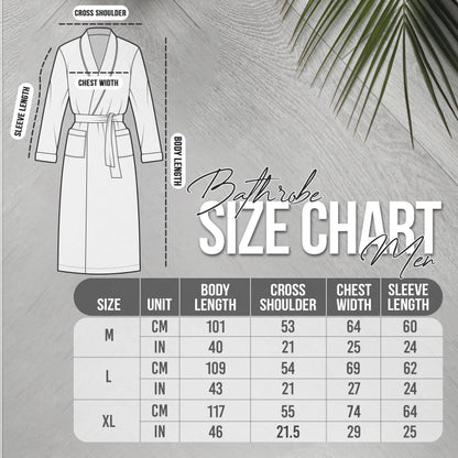 NY Threads Luxury Men Dressing Gown Super Soft Fleece Bath Robe Cozy Shawl Collar Loungewear and Nightwear, Large, Grey