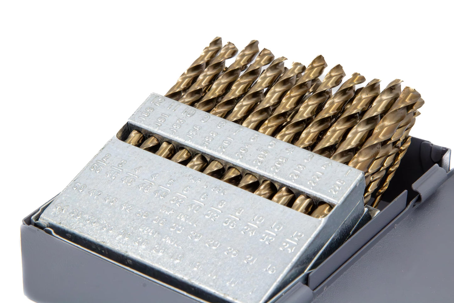 Drill America 60 Piece m42 Cobalt Screw Machine (Stub) Drill Bit Set (Wire Sizes: #1 - #60), D/ASTCO Series