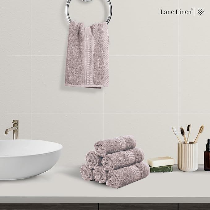 LANE LINEN Washcloths 12 Pack