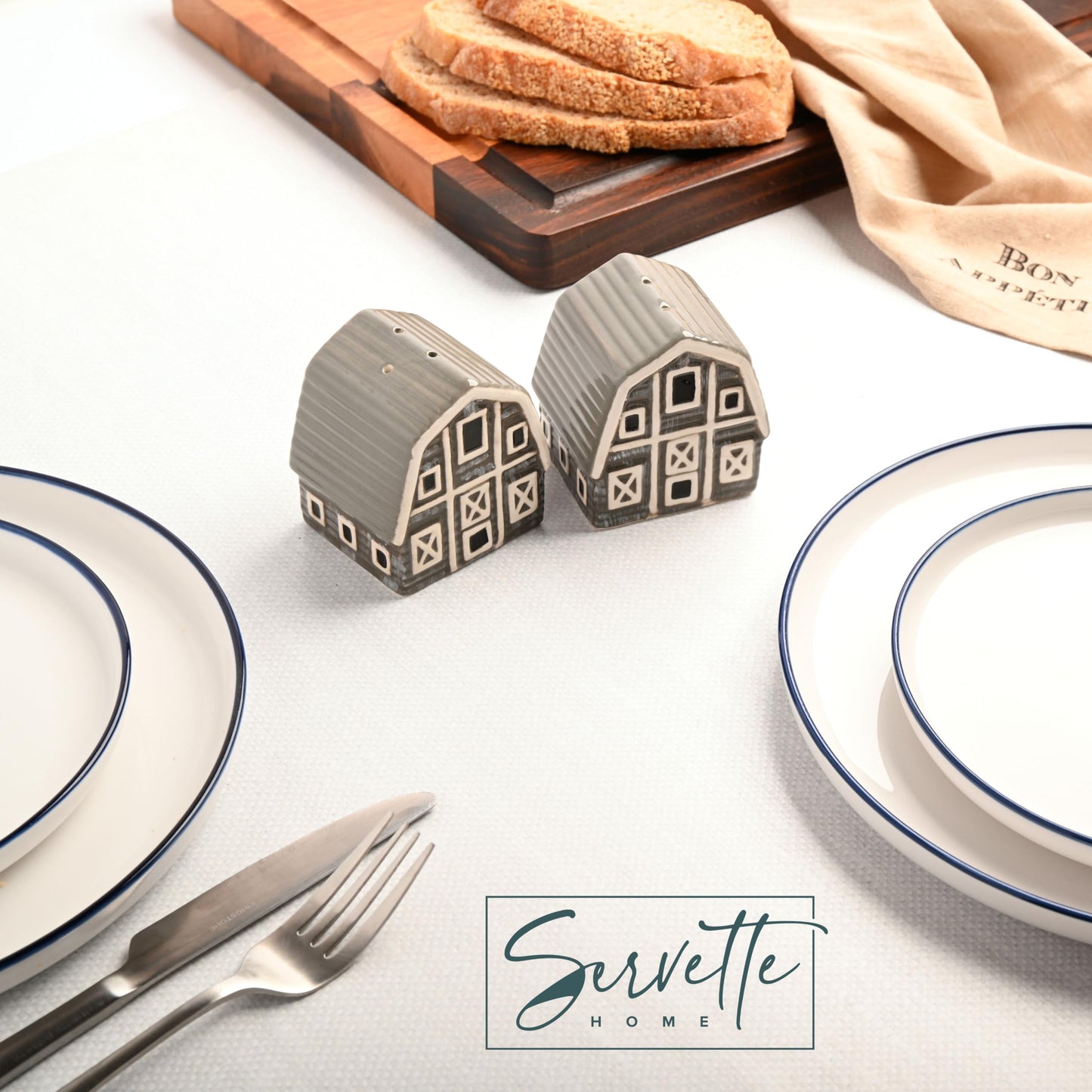 Salt Pepper Shakers Animals (Grey Barn)