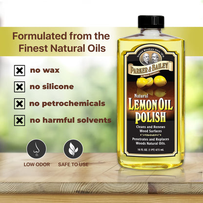 Parker & Bailey Lemon Oil Polish, Fluid, Yellow, One Size