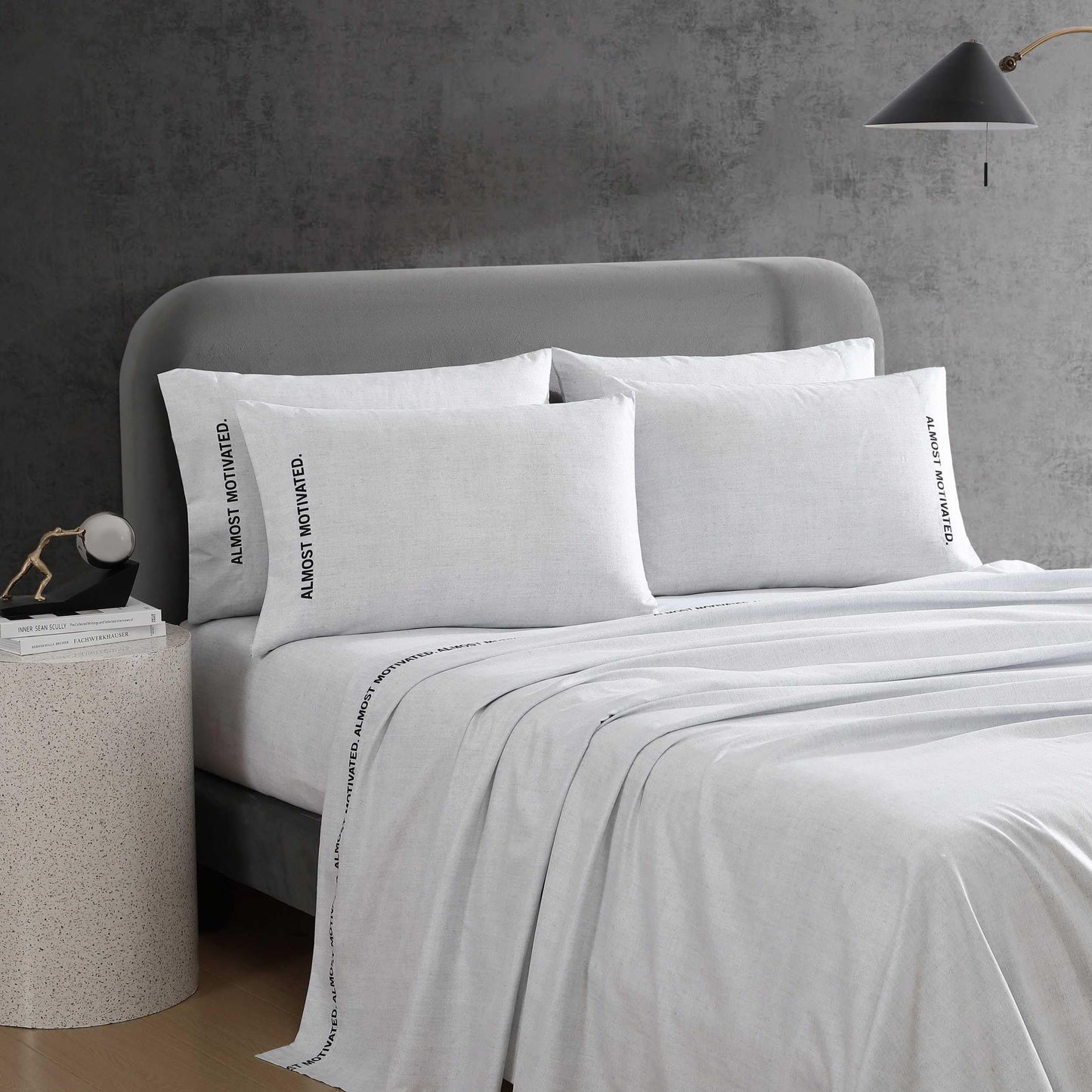 Kenneth Cole - Queen Sheet Set, Super Soft Wrinkle-Resistant Bedding with Bonus Pillowcases, Modern Home Decor, Oeko-Tex Certified (Almost Motivated Grey, Queen)
