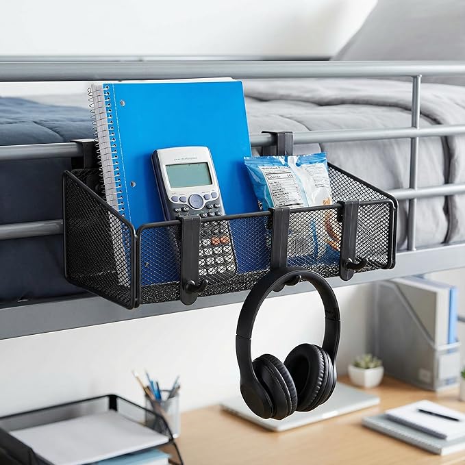 Bedside Caddy Shelf Hanging Storage Basket