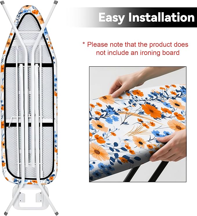 Floral Ironing Board Cover, Standard Size Cotton Iron Board Covers